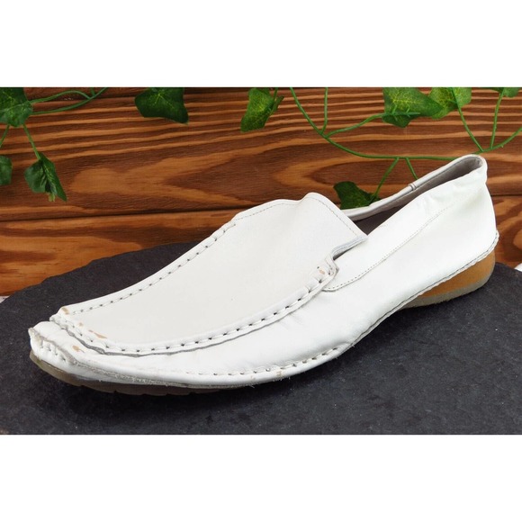 Il Divo Shoes Sz 9 M Off White Moccasin Leather‎ Men - Picture 1 of 7
